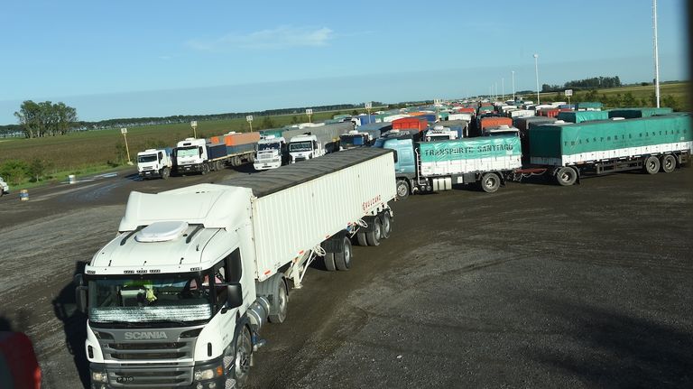 Transporte de granos en camiones