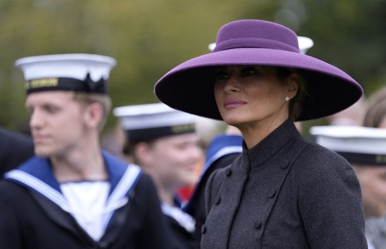Melania Trump en el Castillo de Windsor este 17 de septiembre