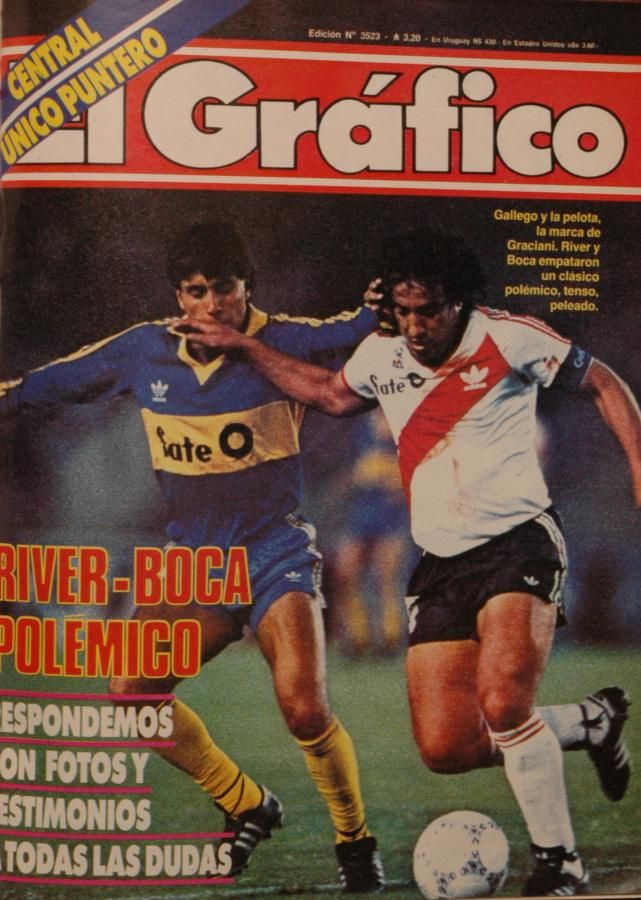 El clásico del lunes: River 1-Boca 1, el 13 de abril de 1987.