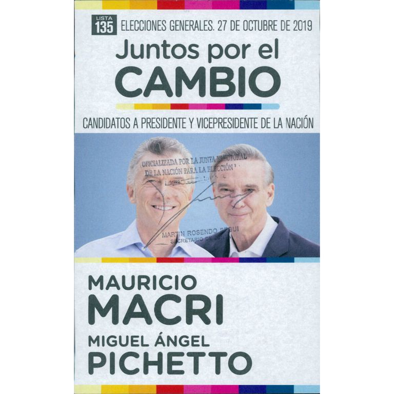 boletas presidenciales 27 octubre