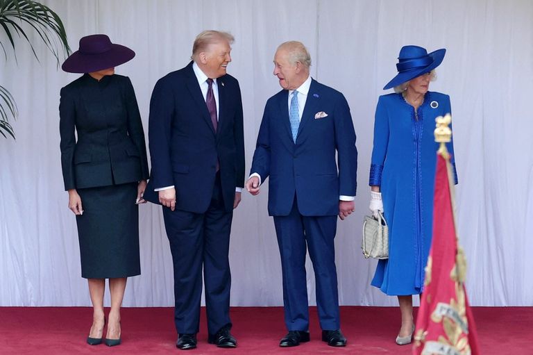Melania Trump en el Castillo de Windsor este 17 de septiembre
