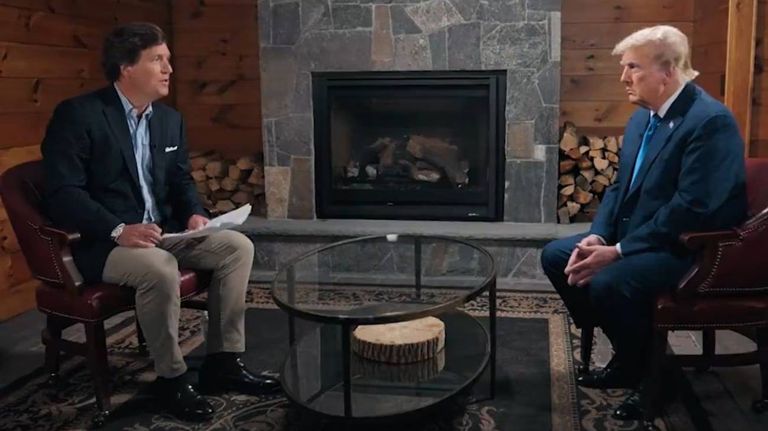 Tucker Carlson y Donald Trump 20230907