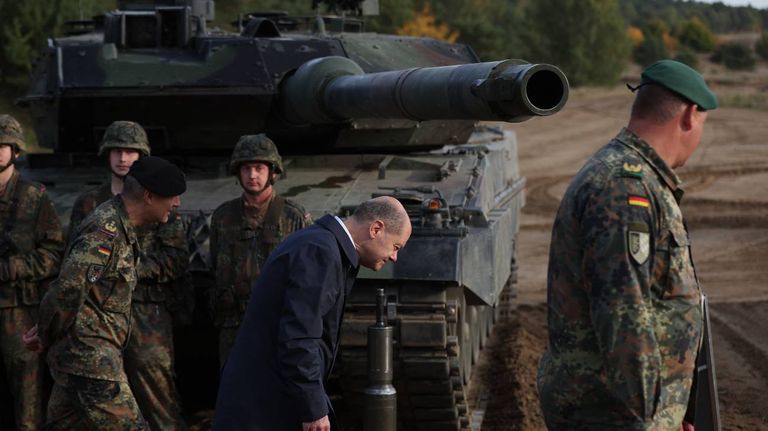Tanques de guerra Leopard | Crédito AFP