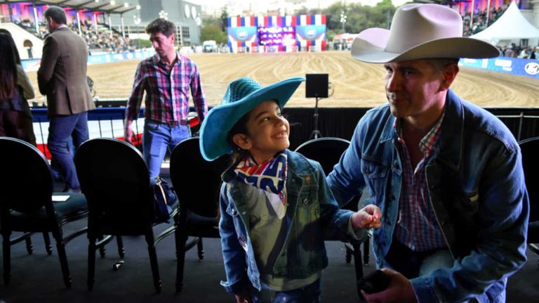 Rodeo organizado por la Embajada de USA, en La Rural