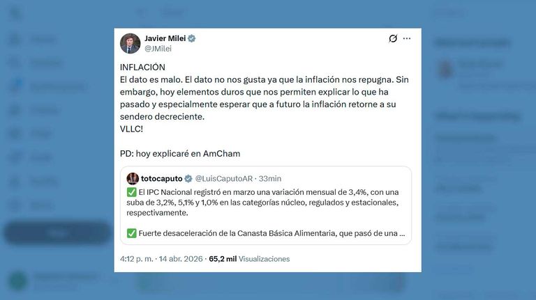 X Javier Milei 14042026