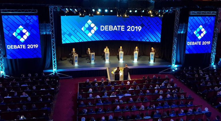 invitados y colaboradores en el debate presidencial2_g 20191020