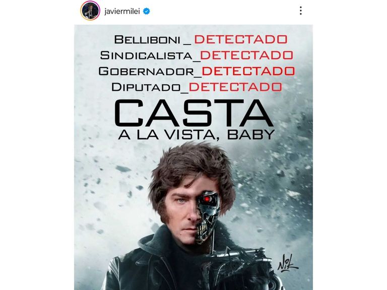 Javier Milei en modo