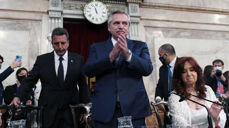 Sergio Massa, Alberto Fernández, Cristina Kirchner