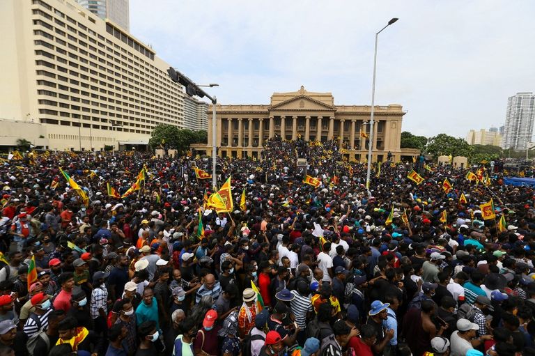 Crisis en Sri Lanka.
