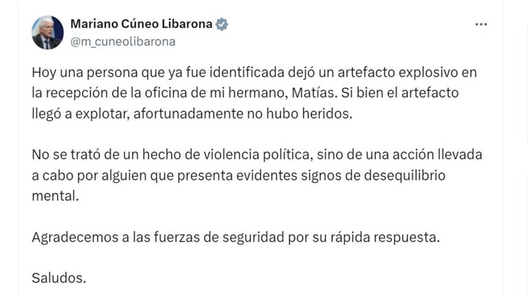 Mariano Cúneo Libarona X 20250723