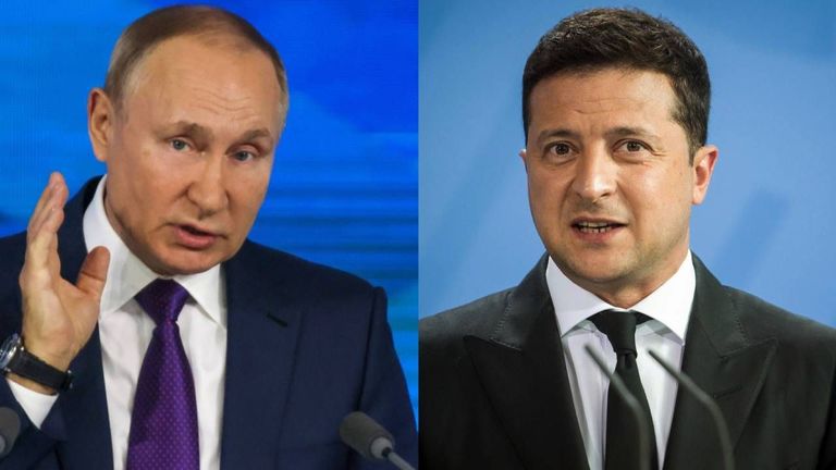Putin y Zelenski