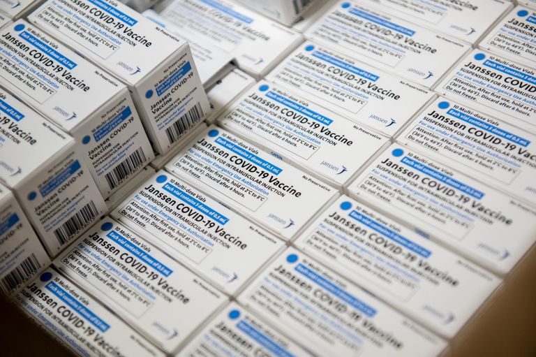Johnson & Johnson Covid-19 Vaccines Arrive At Northwell Health Hospital