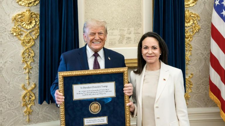 Reunión de María Corina Machado y Donald Trump