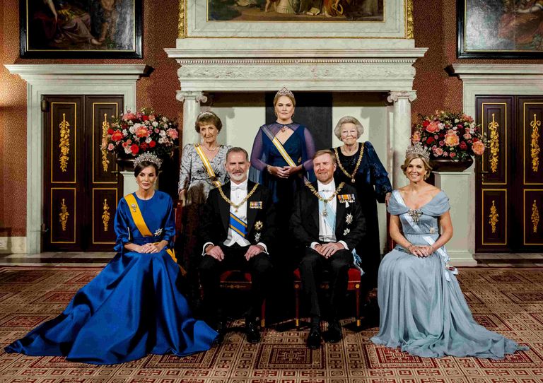 Letizia de España vs. Máxima de Holanda: duelo de tiaras y gala en la cena de estado