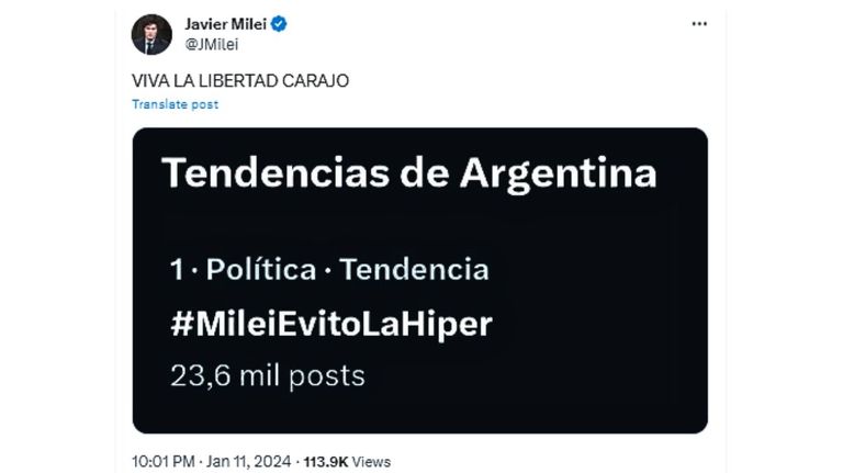 Javier Milei 20240111