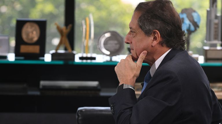 Miguel Angel Pesce, en la entrevista con Jorge Fontevecchia.