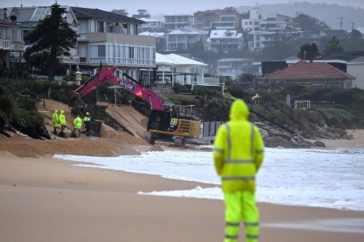 Avance del mar en Australia