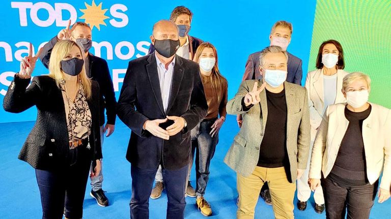 Presentación de la lista Celeste y Blanca en Santa Fe 20210803