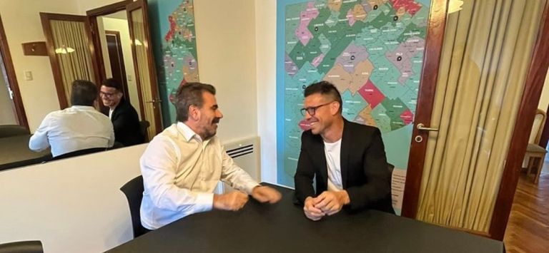 Maravilla Martínez con Cristian Ritondo
