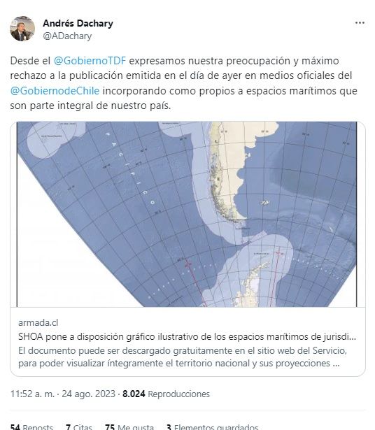 Mapa Chile en plataforma marítima argentina g_20230828