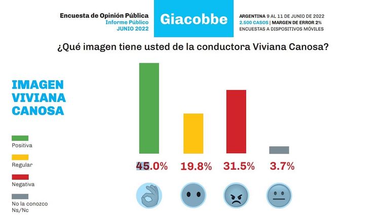 Midieron la imagen de Viviana Canosa 20220627