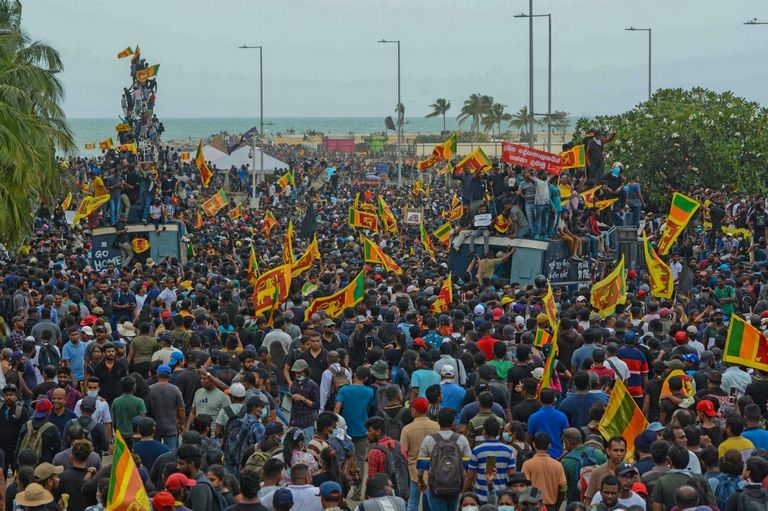 Crisis en Sri Lanka.