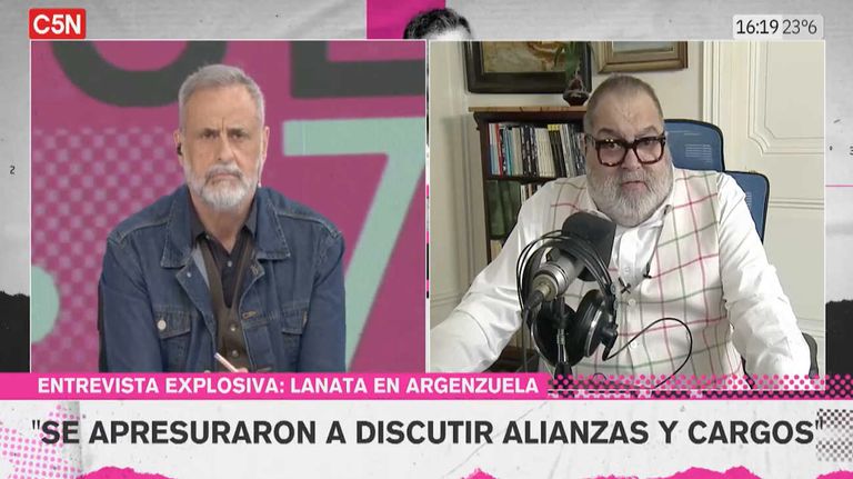 Lanata con Rial entrevista en C5N 20231026