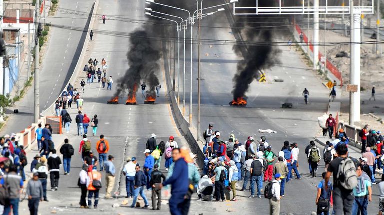 Manifestaciones en Perú