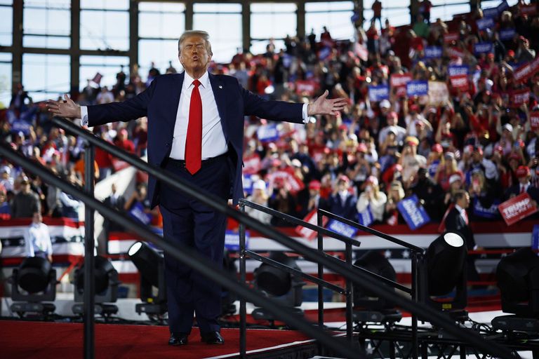 Donald Trump Campaigns For President In Raleigh, North Carolina