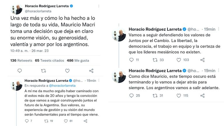 Horacio Rodríguez Larreta, sobre la decisión de Mauricio Macri