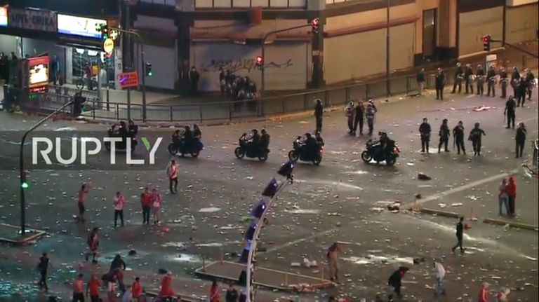 violencia obelisco superclasico