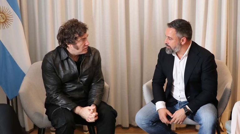 Javier Milei y Santiago Abascal 20240519