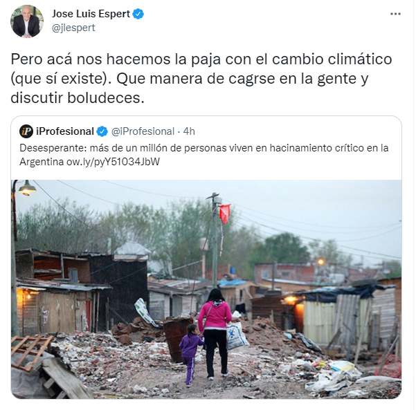 Espert Tweet cambio climático