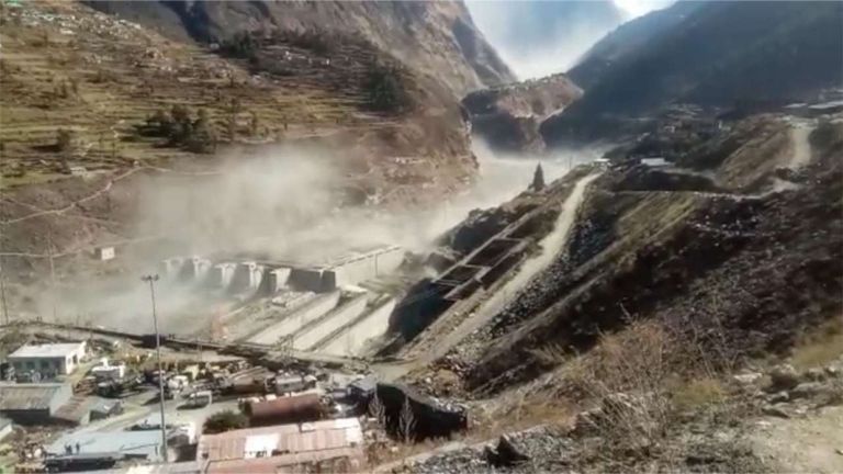 Ruptura de glaciar en India
