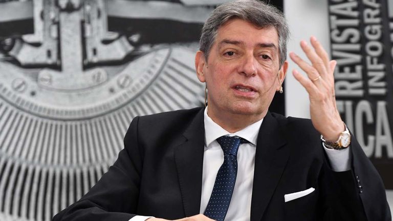 El presidente de la Corte Suprema de Justicia, doctor Horacio Rosatti, en la entrevista con Jorge Fontevecchia.