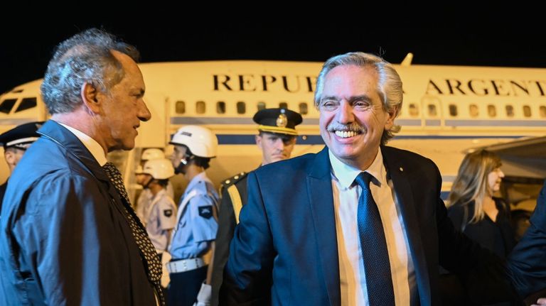 Daniel Scioli y Alberto Fernández