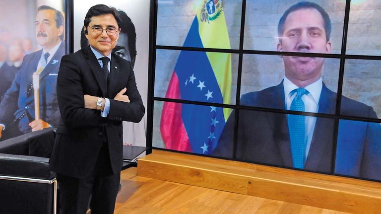 Juan Guaidó, en la entrevista con Jorge Fontevecchia.