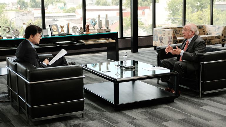 Carlos Leyba, en la entrevista con Jorge Fontevecchia.