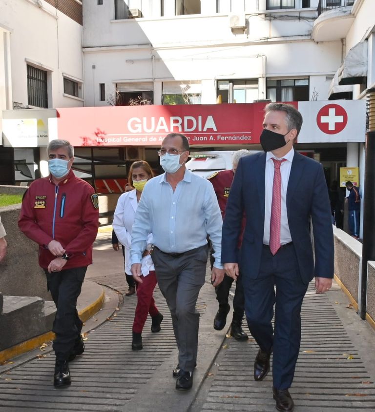 Marcelo D´Alessandro en el Hospital Fernández.