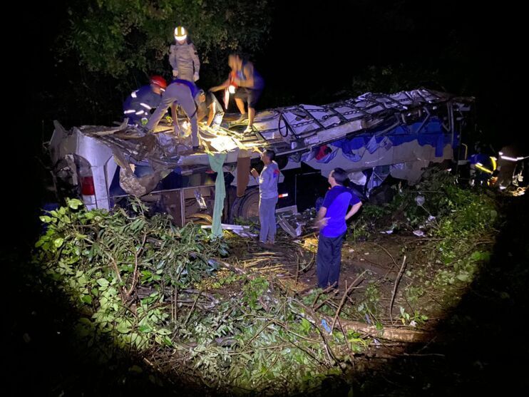 El accidente en Brasil.