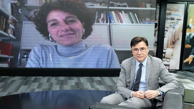 Marina Garcés, en la entrevista con Jorge Fontevecchia.