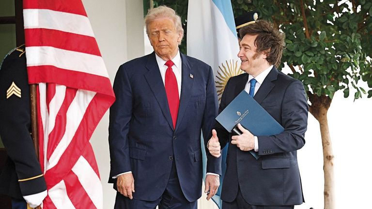 Javier Milei y Donald Trump