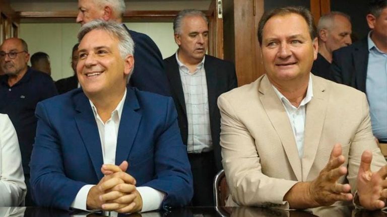 Martin Llaryora junto a Pedro Dellarossa