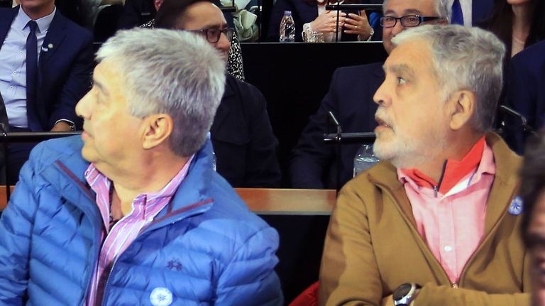 Lázaro Báez, Julio de Vido y Cristina Kircner (al fondo) en el juicio de Vialidad