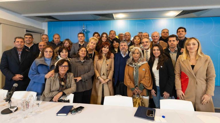 Cristina Kirchner en la sede del PJ 20250610