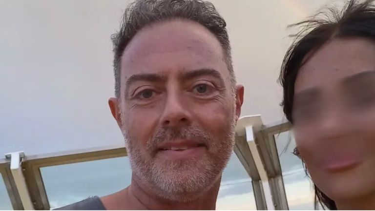 Fabián Peláez y su pareja