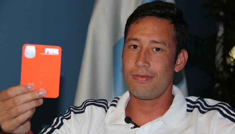 El árbitro correntino Javier Sosa.