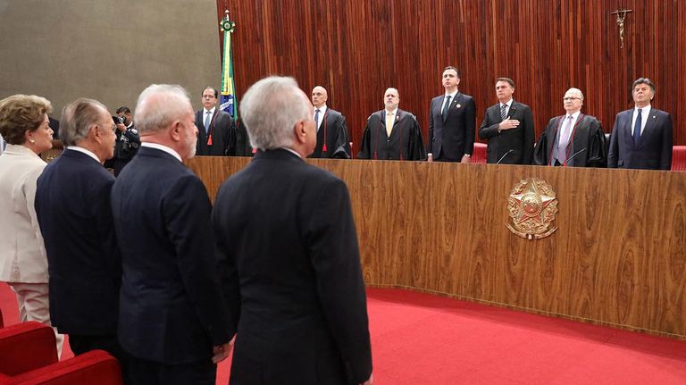 Asunción de Alexandre de Moraes como titular del Tribunal Superior Electoral en Brasilia 20220825