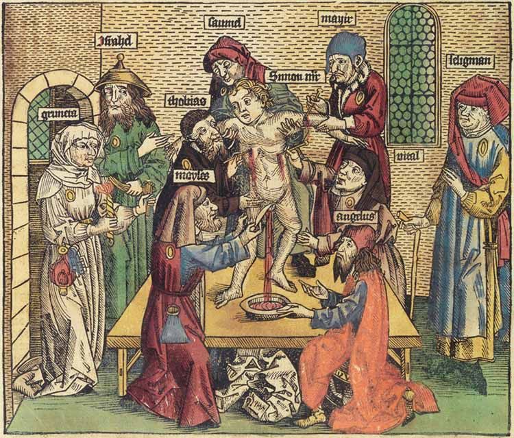 Martirio de San Simón de Trento.
