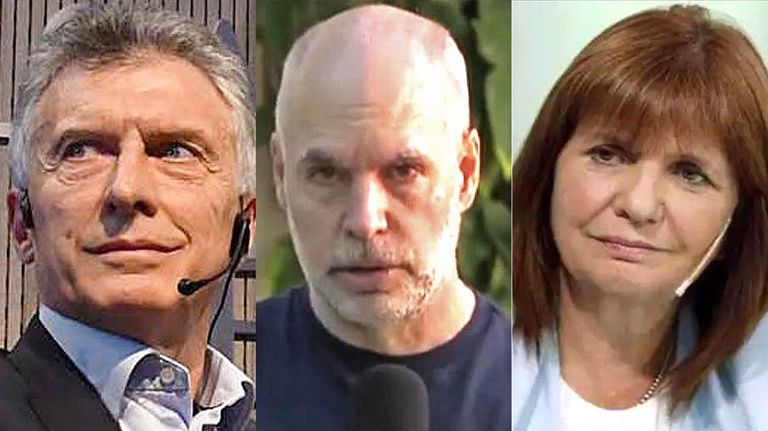 Mauricio Macri, Horacio Rodríguez Larreta y Patricia Bullrich 20220208